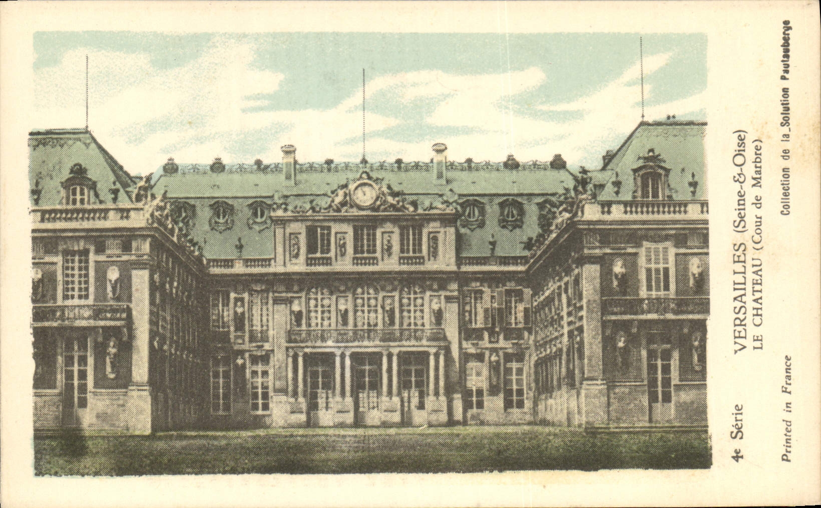 CPA Versailles Seine et Oise Le Chateau Cour de Marbre 