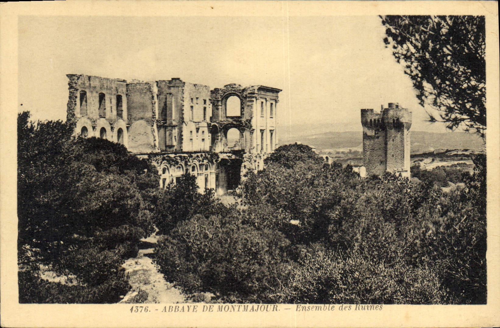 CPA Abbaye de Montmajour Ensemble des Ruines