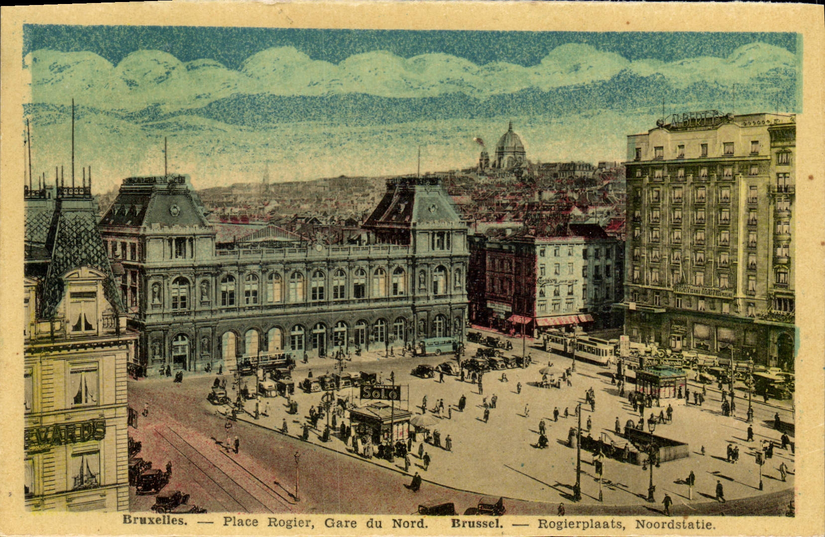 CPA Bruxelles Place Rogler Gare du Nord