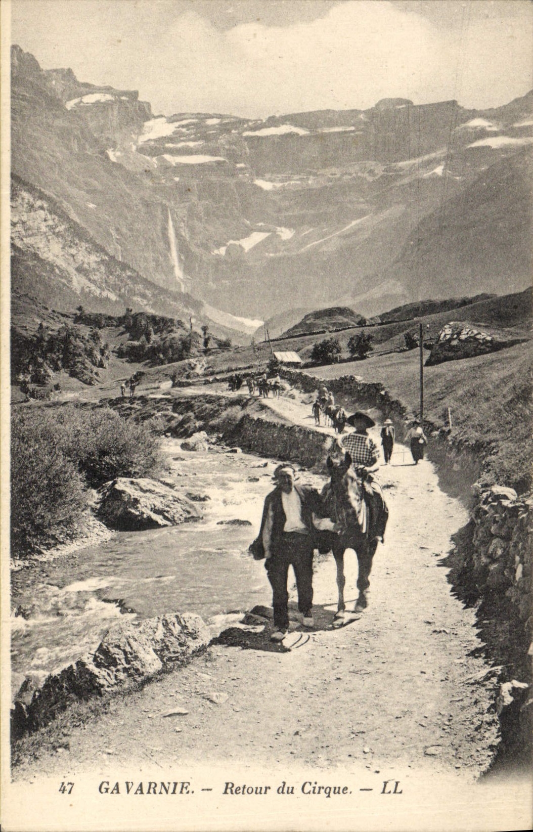 CPA Gavarnie Retour du Cirque 