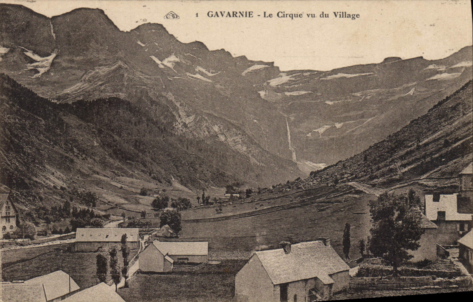 CPA Gavarnie Le Cirque vu du Village 