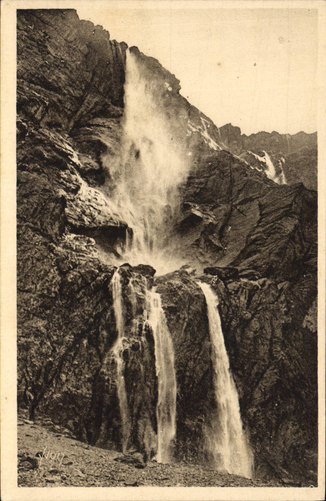 CPA Cirque de Gavarnie Hautes Pyrenees La Grande Cascade 