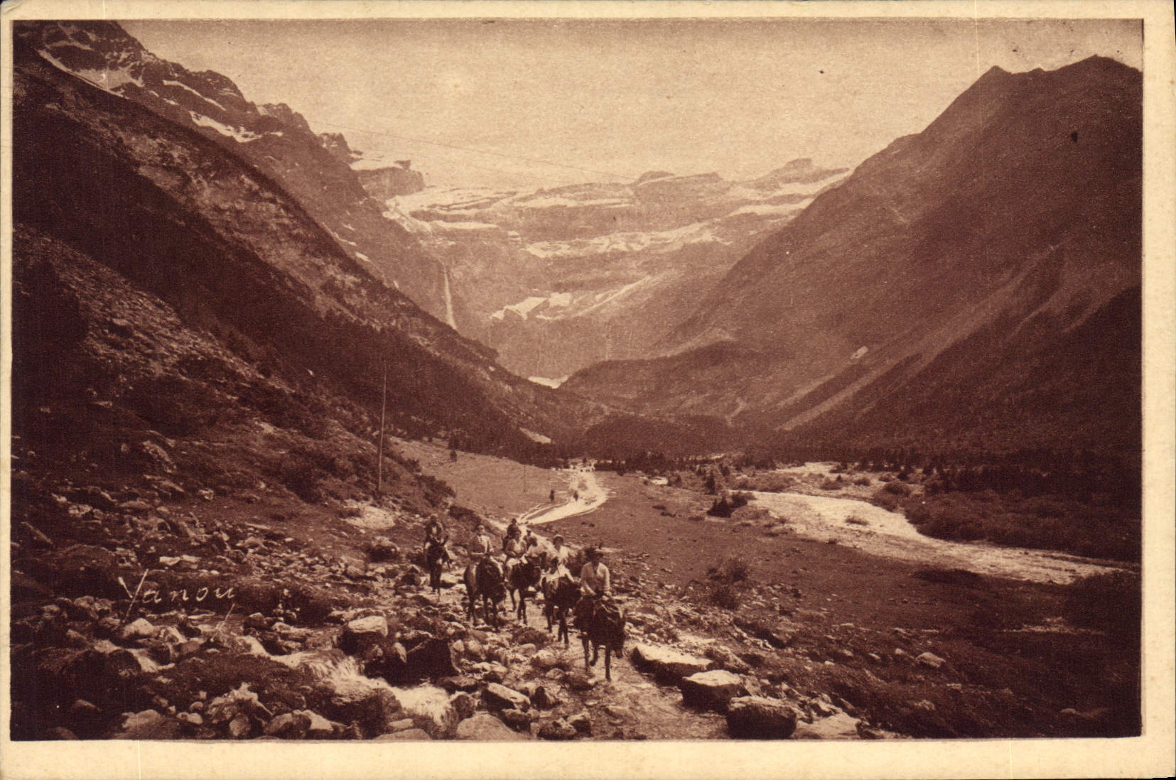 CPA Gavarnie Retour du Cirque 