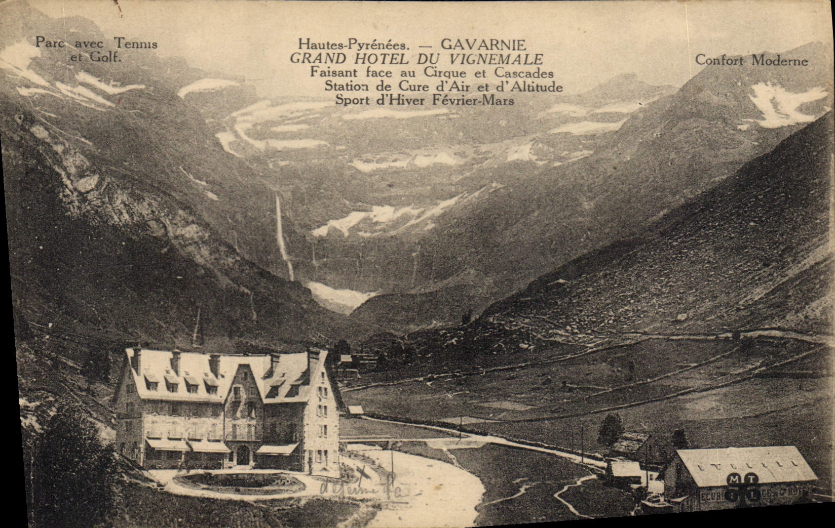 CPA Hautes Pyrenees Gavarnie Grand Hotel du Vignemale 