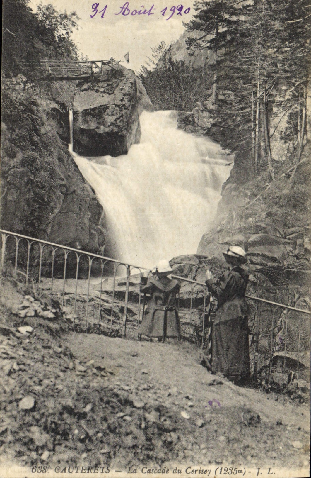CPA Cauterets La Cascade du Cerisey 