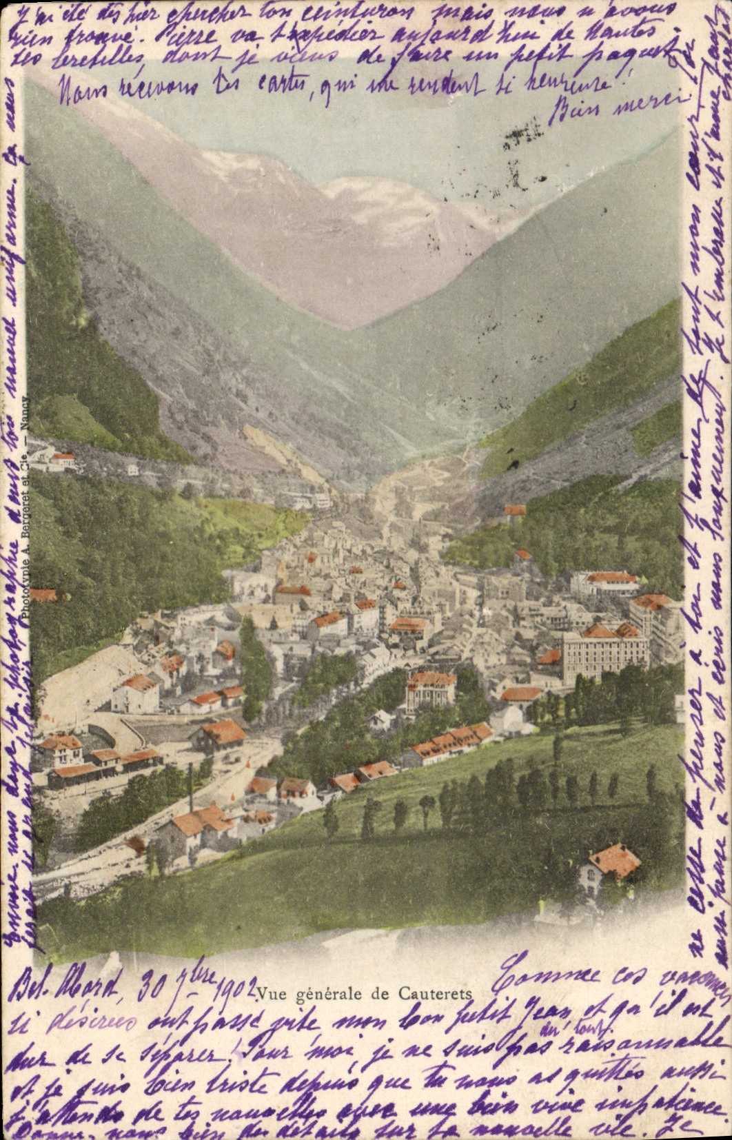 CPA Vue generale de Cauterets 