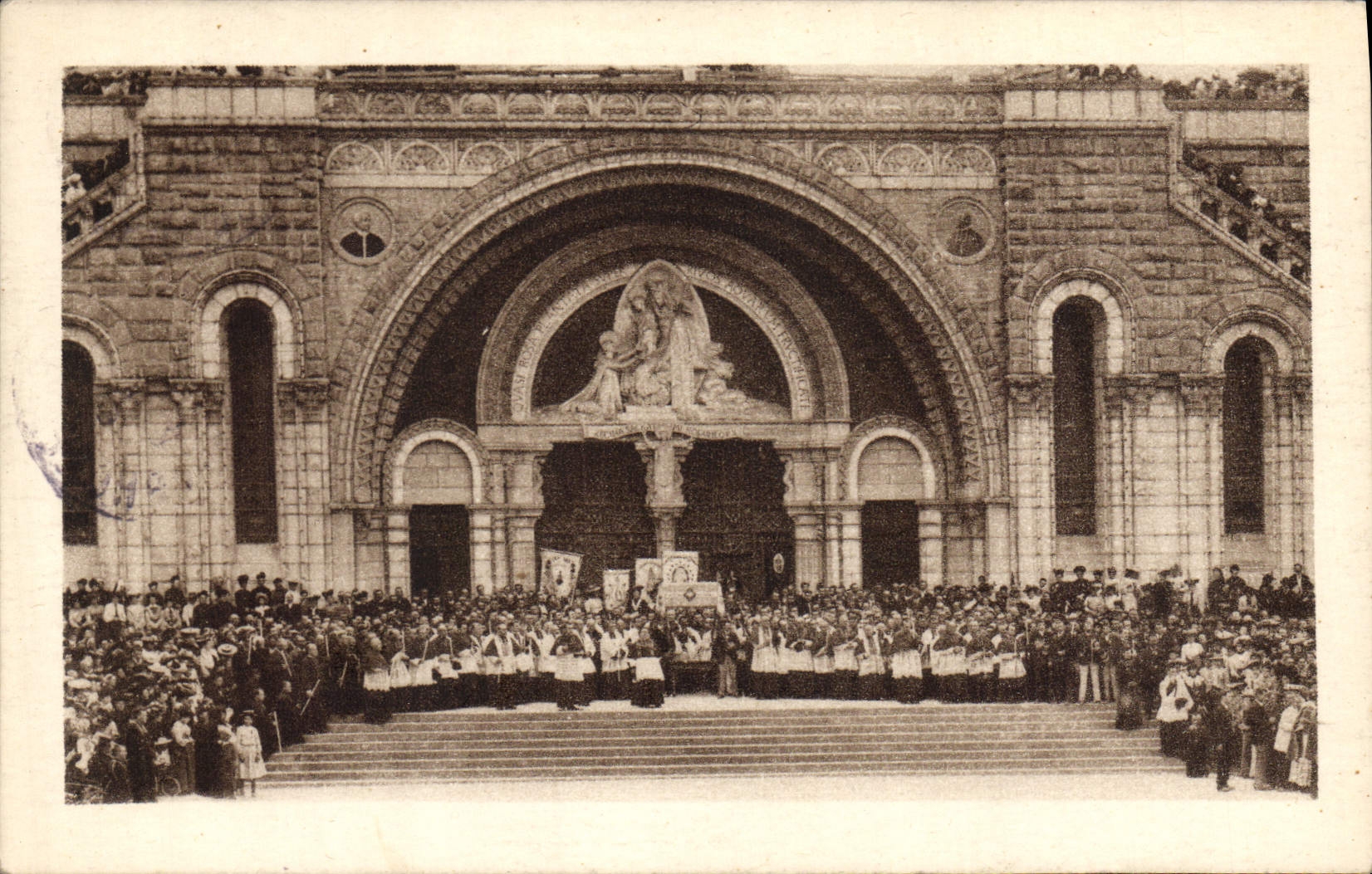 CPA Lourdes Entree du Rosaire