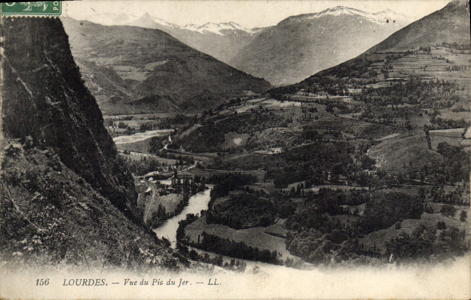 CPA Lourdes Vue du Pic du Jer 