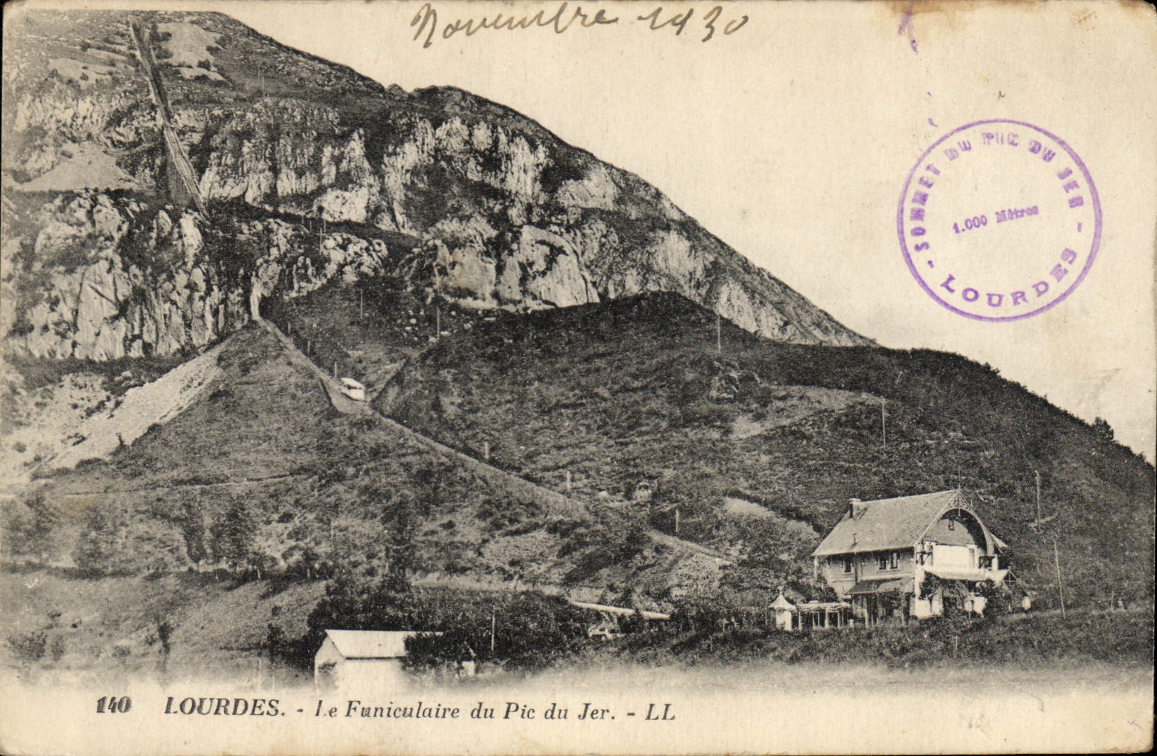 CPA Lourdes Le Funiculaire du Pic du Jer