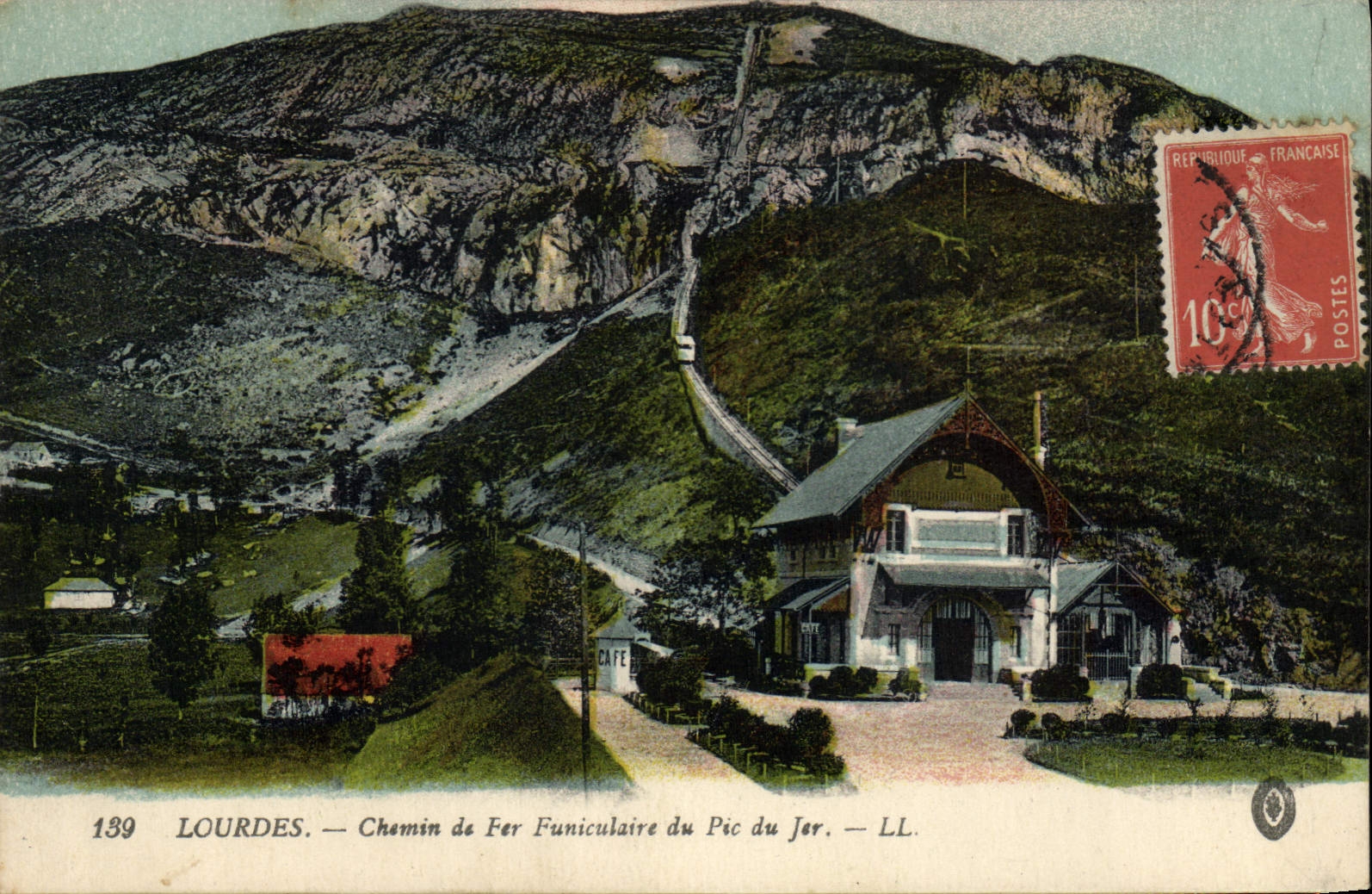 CPA Lourdes Chemin de fer Funiculaire du Pic du Jer