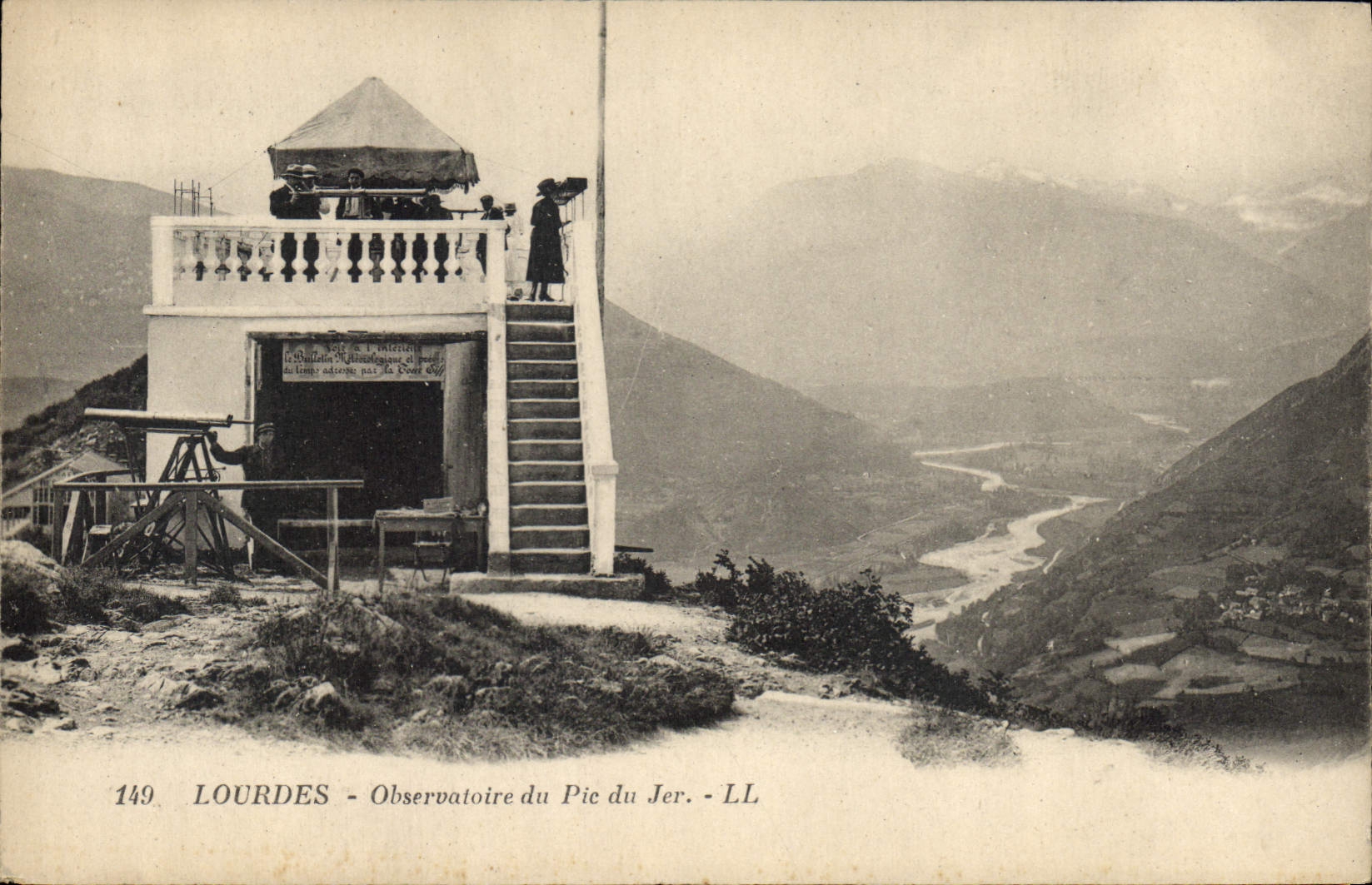 CPA Lourdes Observatoire du Pic du Jer 