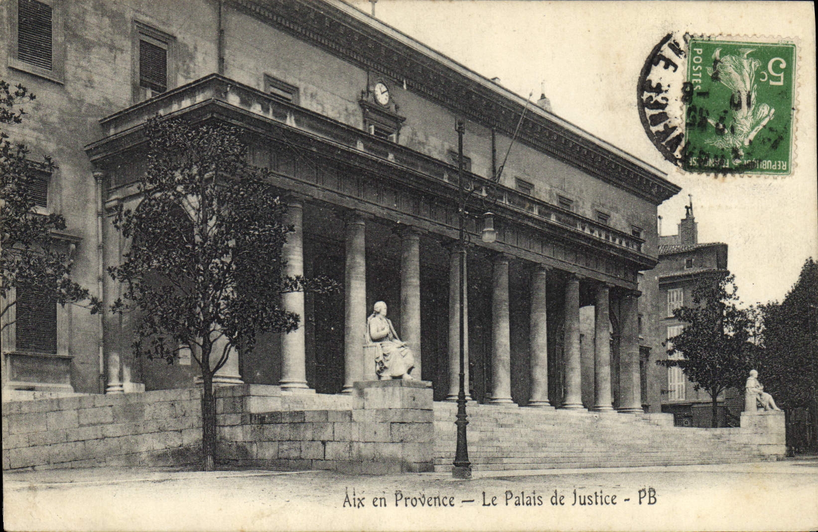CPA Aix en Provence Le Palais de Justice 