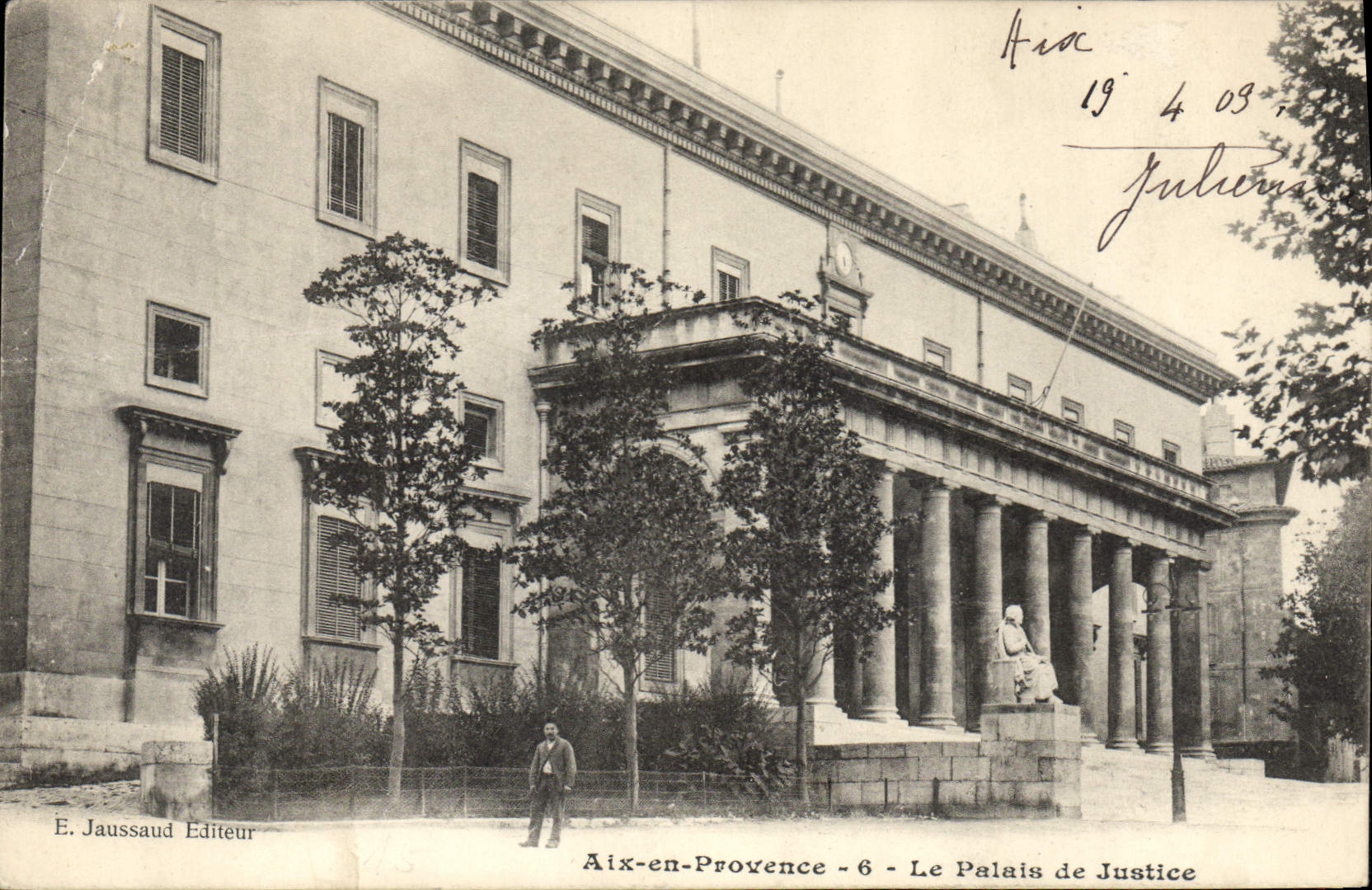 CPA Aix en Provence Le Palais de Justice 