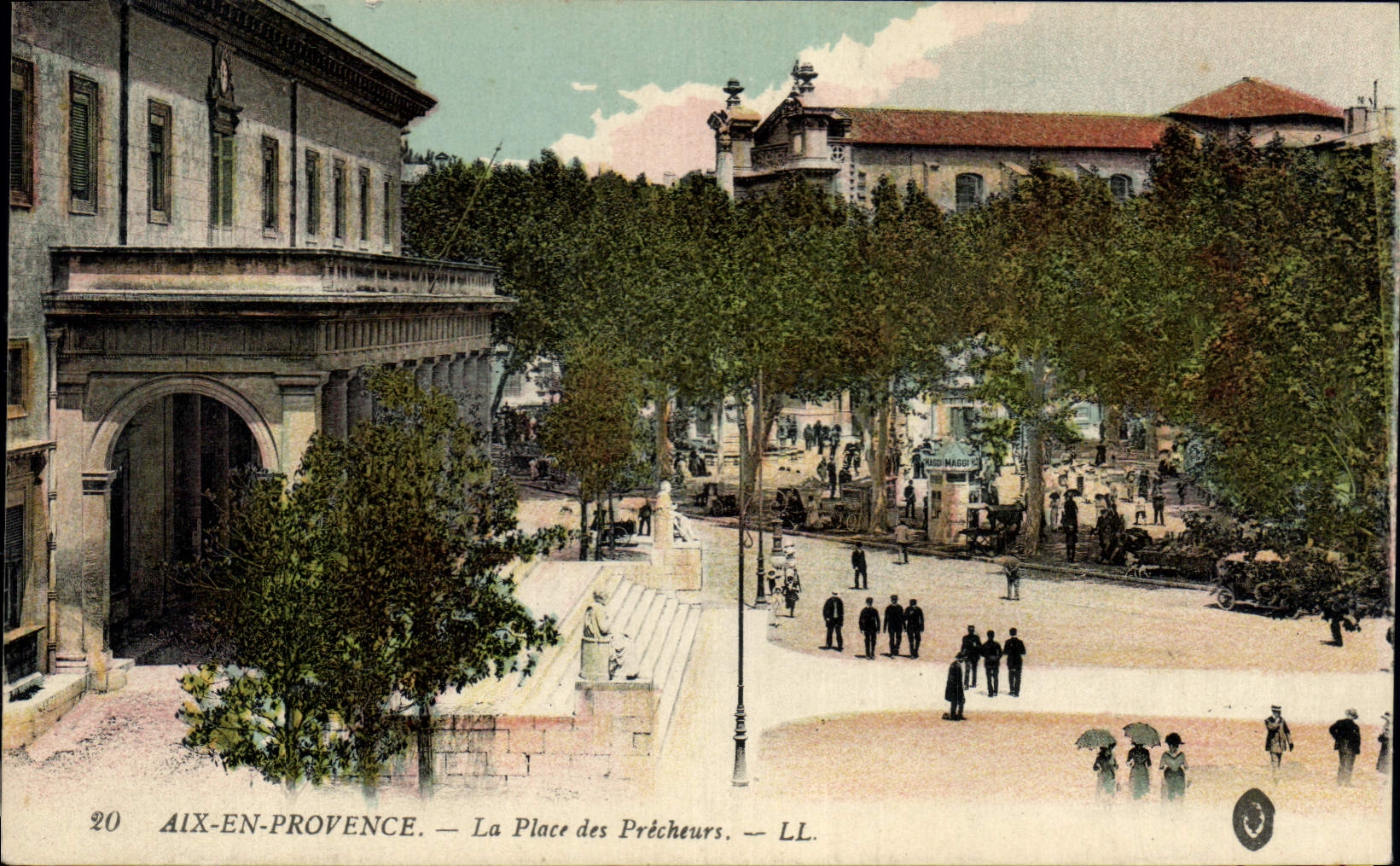 CPA Aix en Provence La Place des Precheurs 
