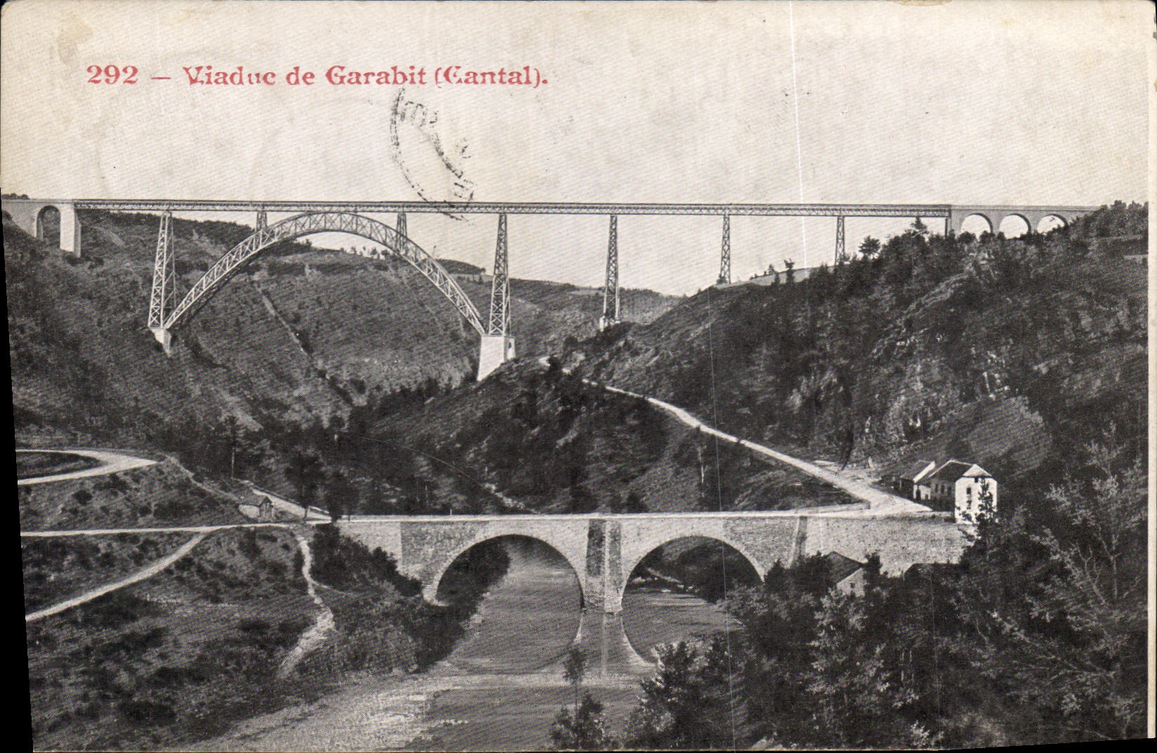 CPA Viaduc de Garabit Cantal 