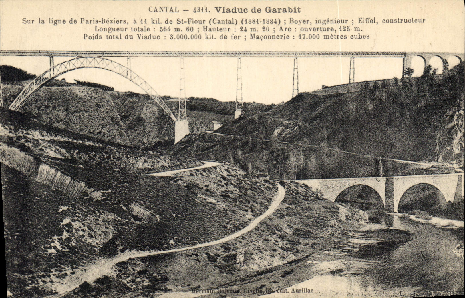 CPA Cantal Viaduc de Garabit 