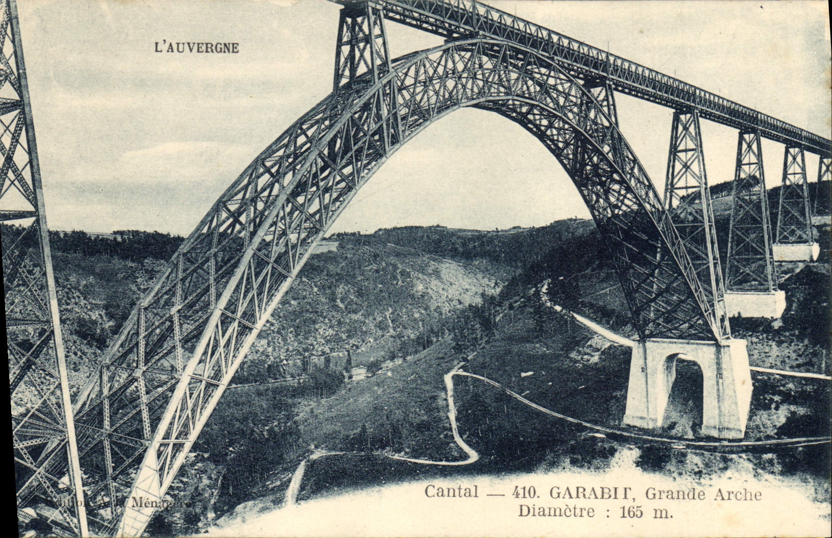 CPA L'Auvergne Cantal Garabit Grande Arche 