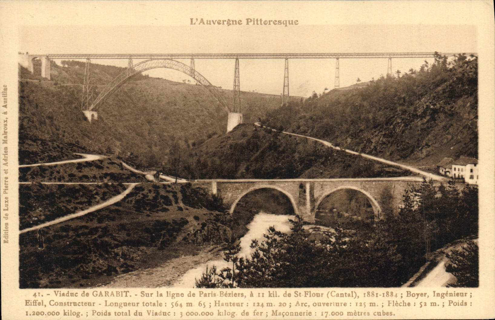 CPA L'Auvergne Pittoresque Viaduc de Garabit