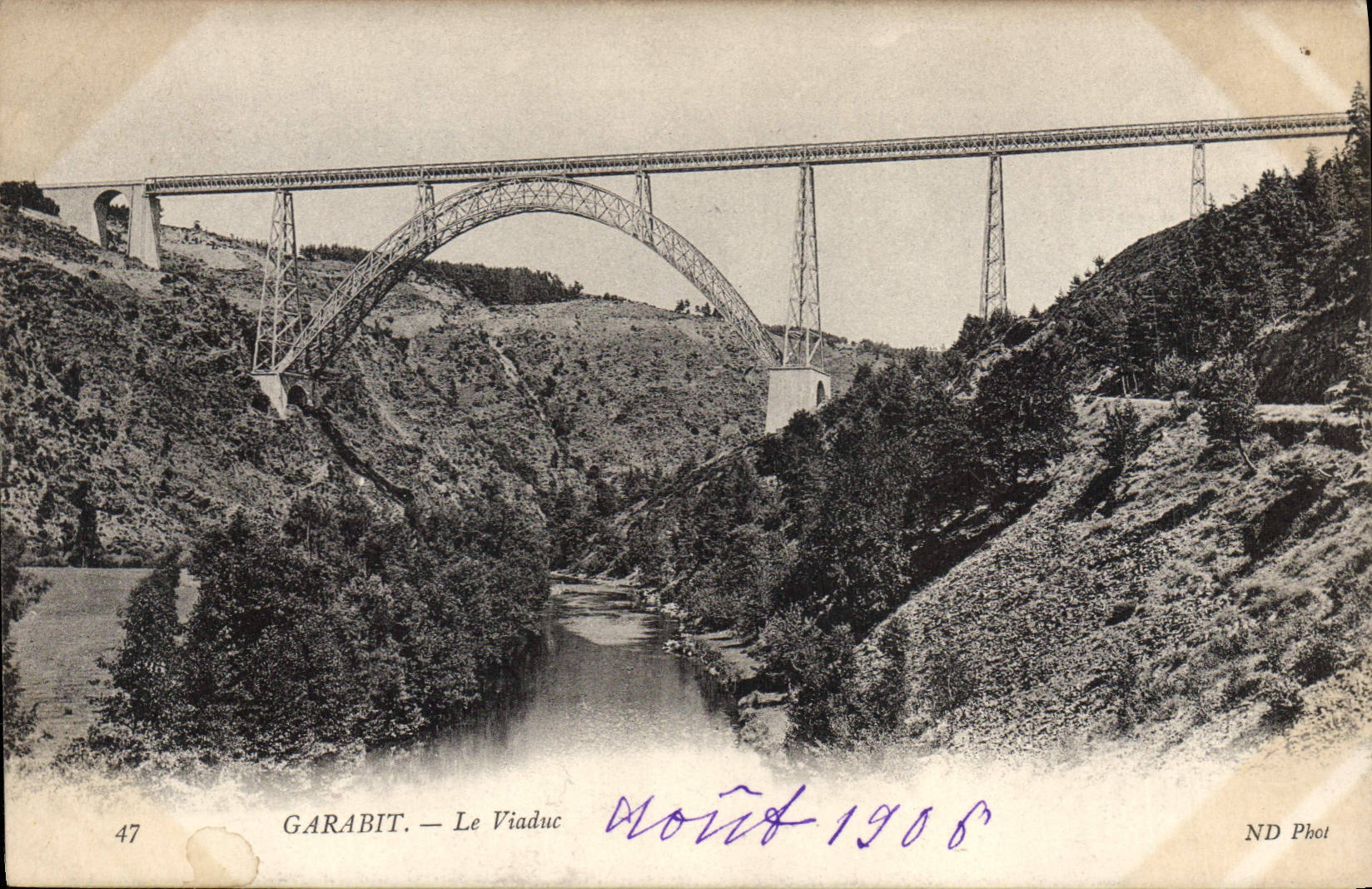 CPA Garabit Le Viaduc 