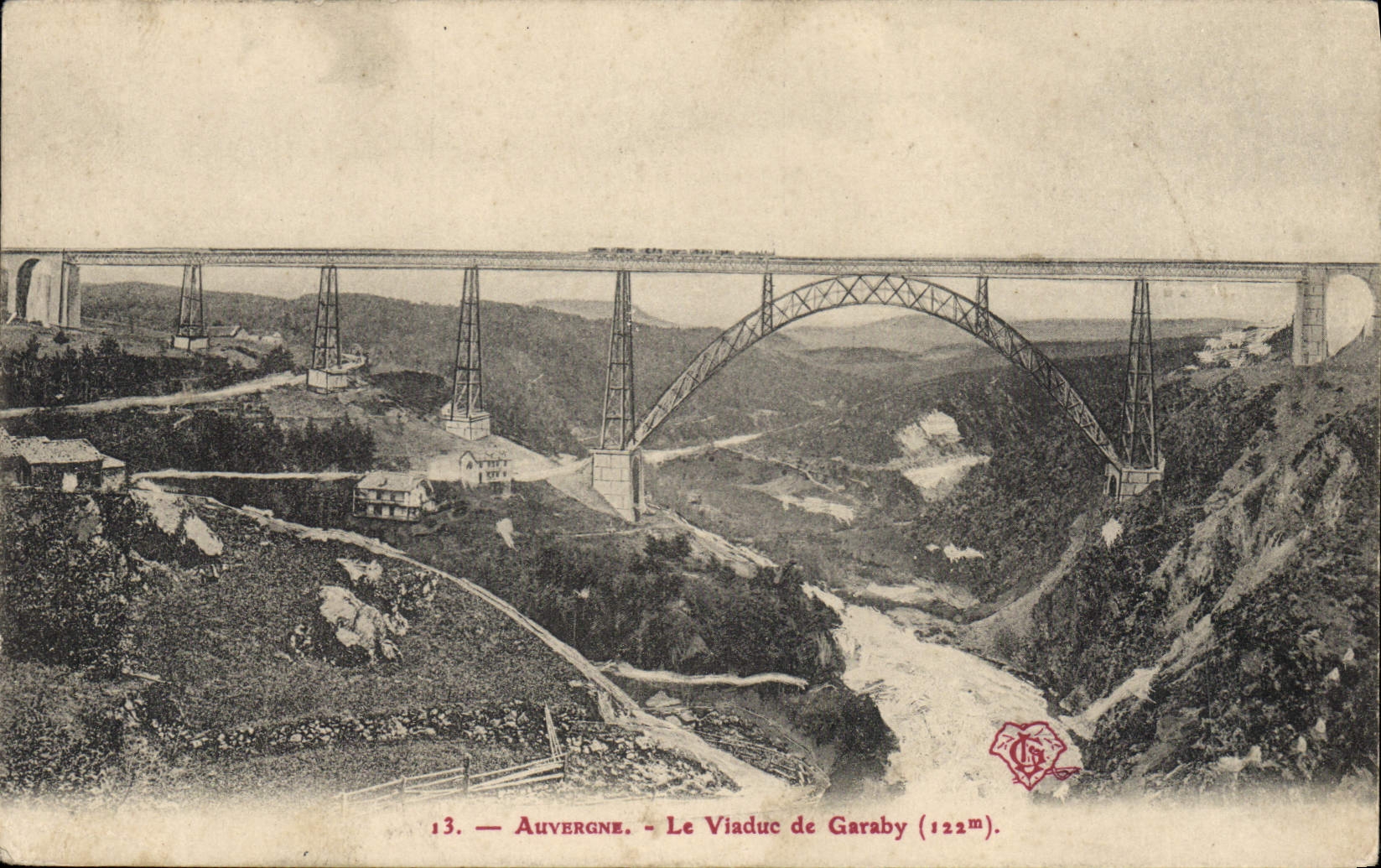 CPA Auvergne Le Viaduc de Garaby 