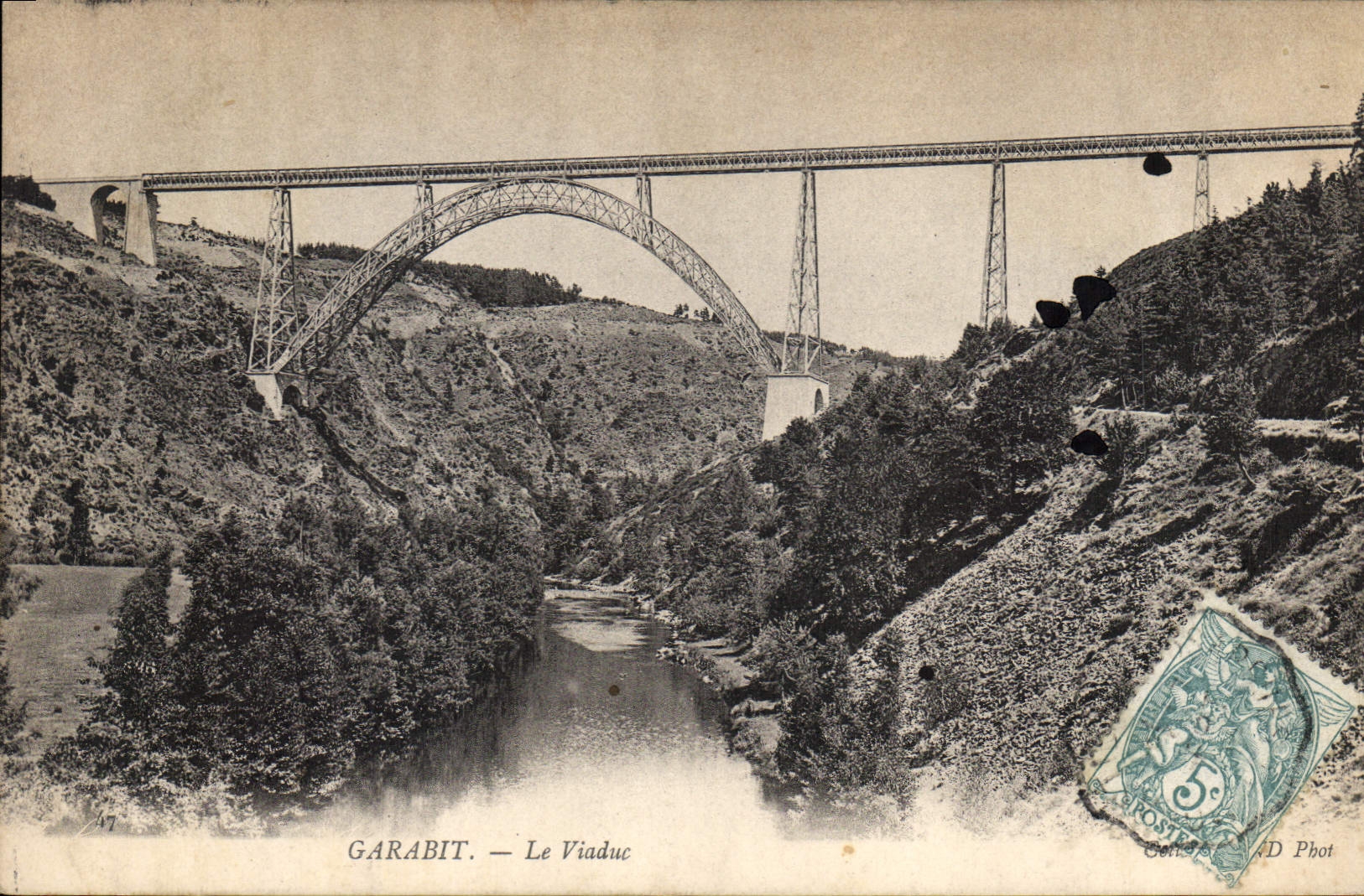 CPA Garabit Le Viaduc 