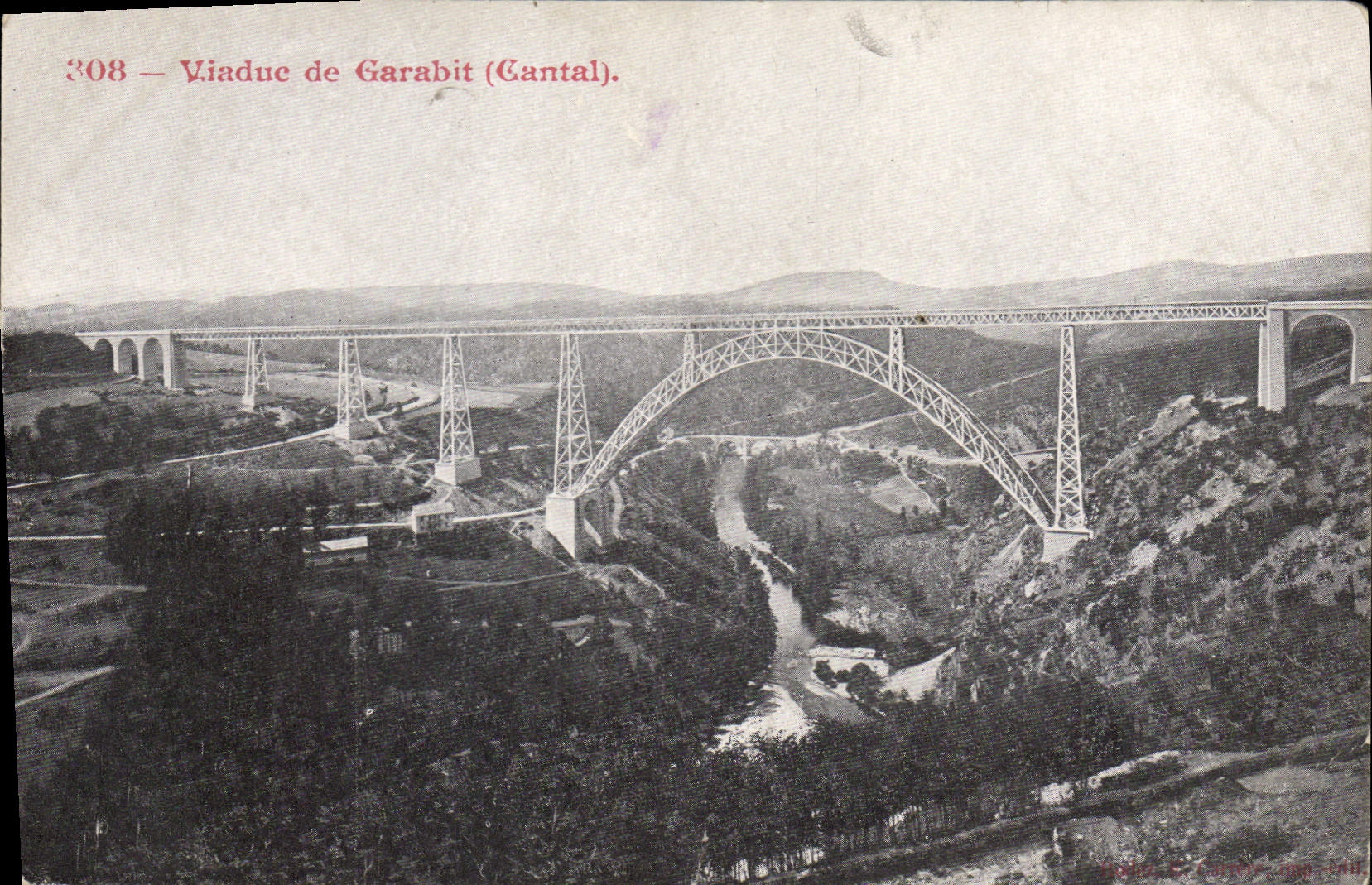 CPA Viaduc de Garabit Cantal 