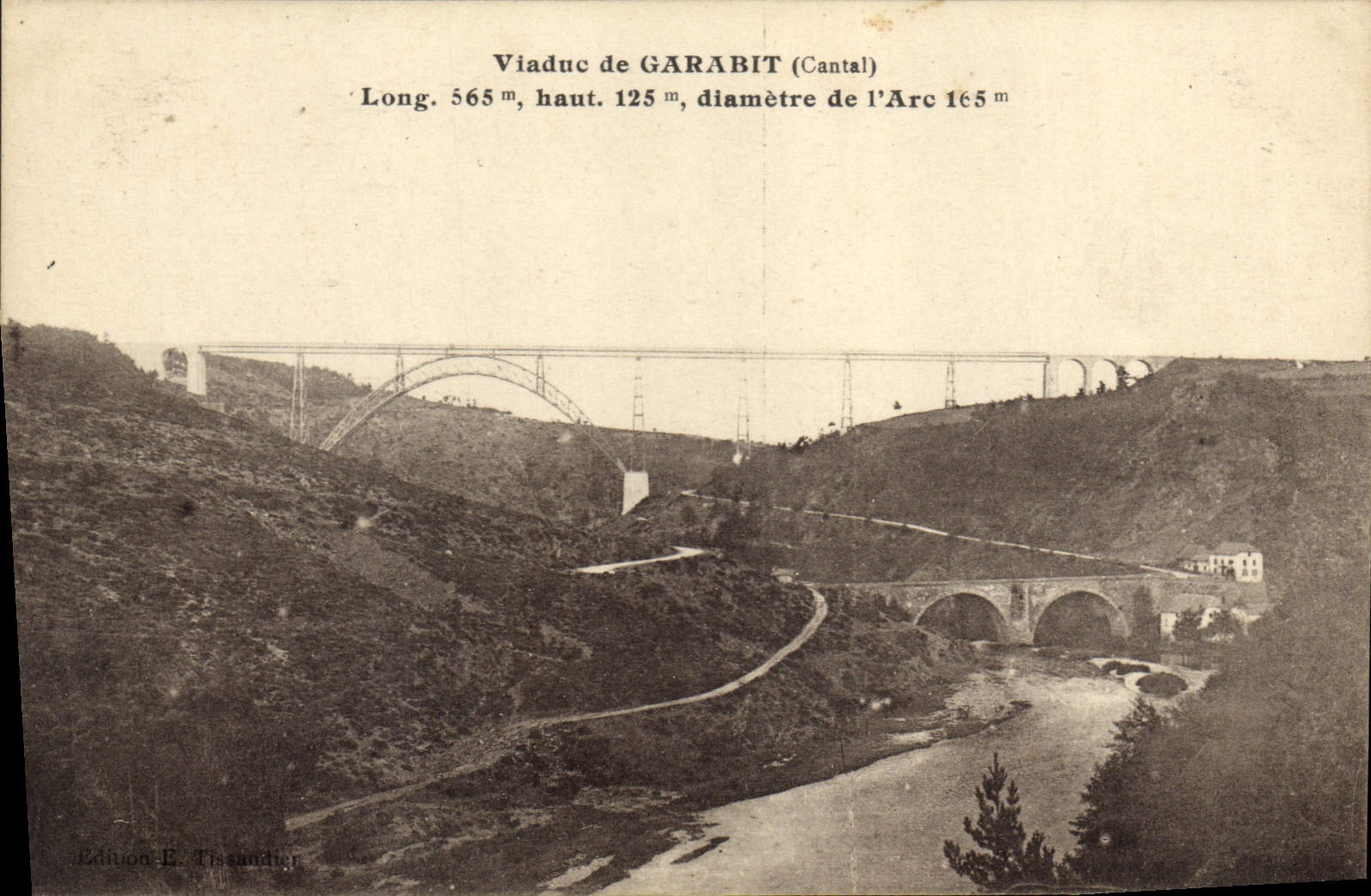CPA Viaduc de Garabit Cantal 