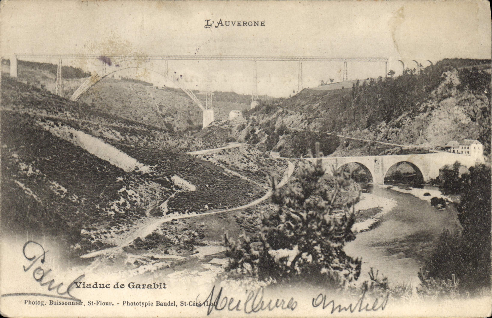 CPA L'Auvergne Viaduc de Garabit 