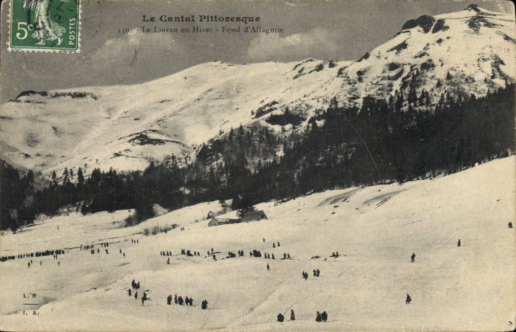 CPA Le Cantal Pittoresque Le Lioran en Hiver Fond d'Allagnon 