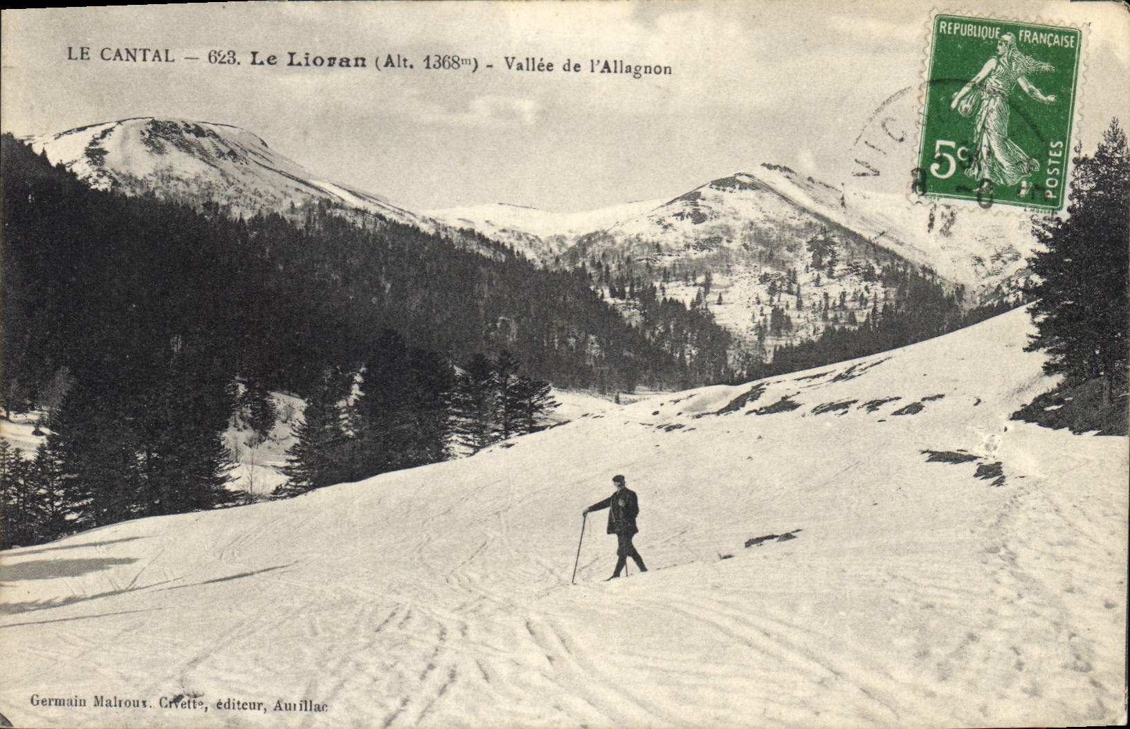 CPA Le Cantal Le Lioran Vallee de l'Allagnon 