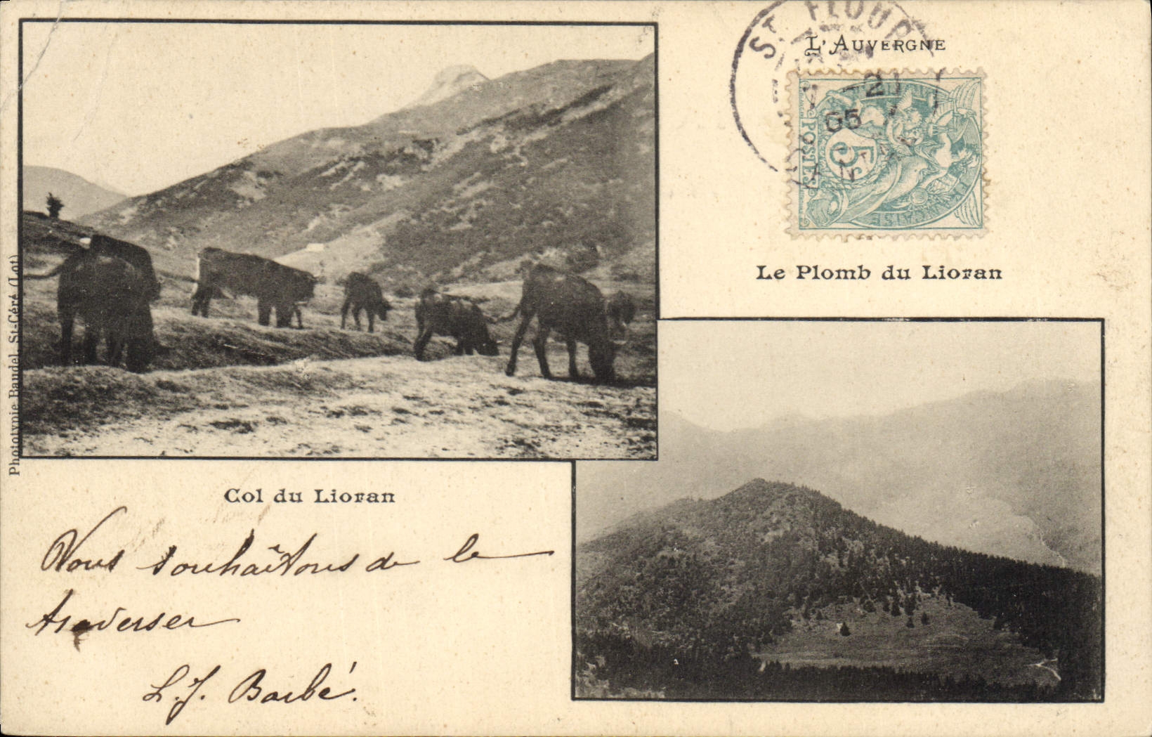 CPA L'Auvergne Le Plomb du Lioran Col du Lioran 