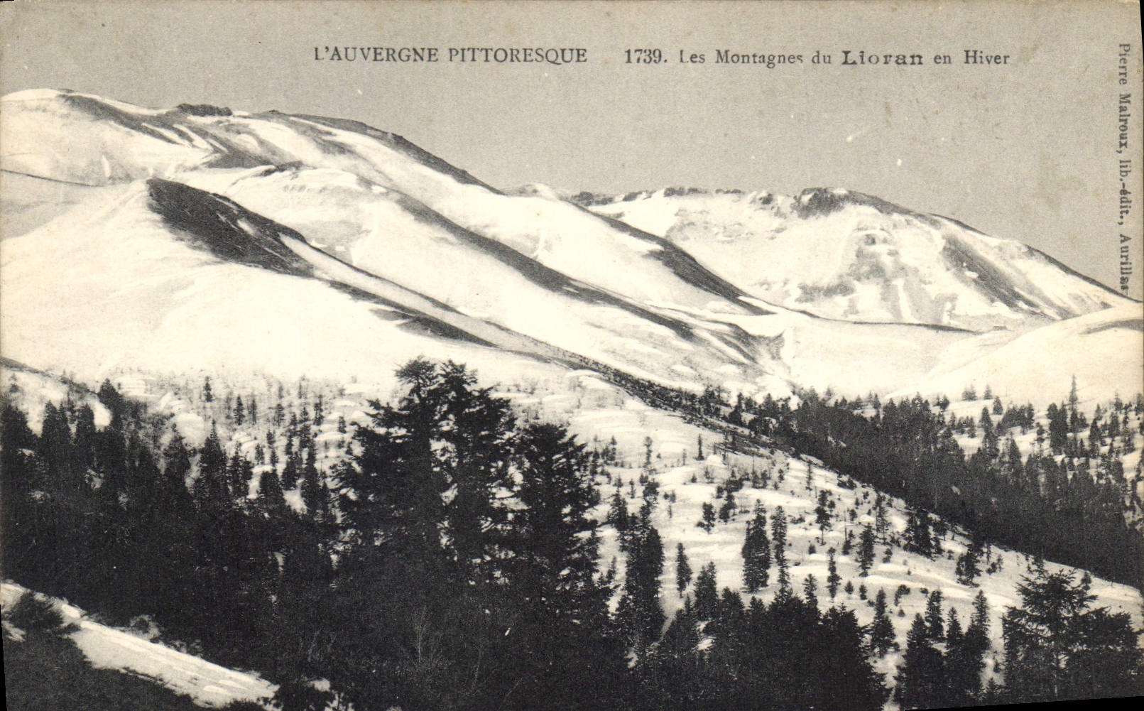 CPA L'Auvergne Pittoresque Les Montagnes Lioran en Hiver 