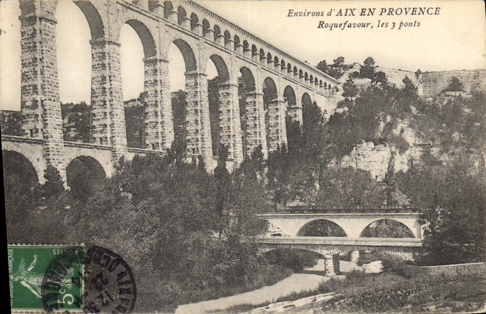CPA Environs d'Aix en Provence Roquefavour 
