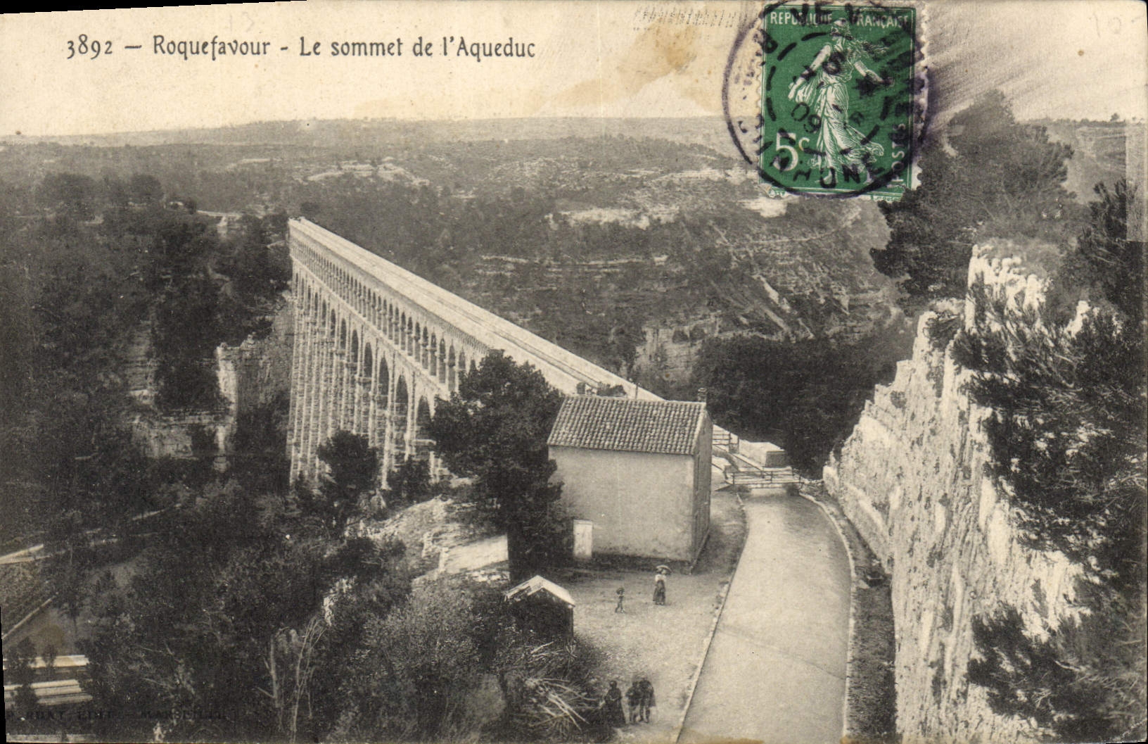 CPA Roquefavour Le Sommet de l'Aqueduc
