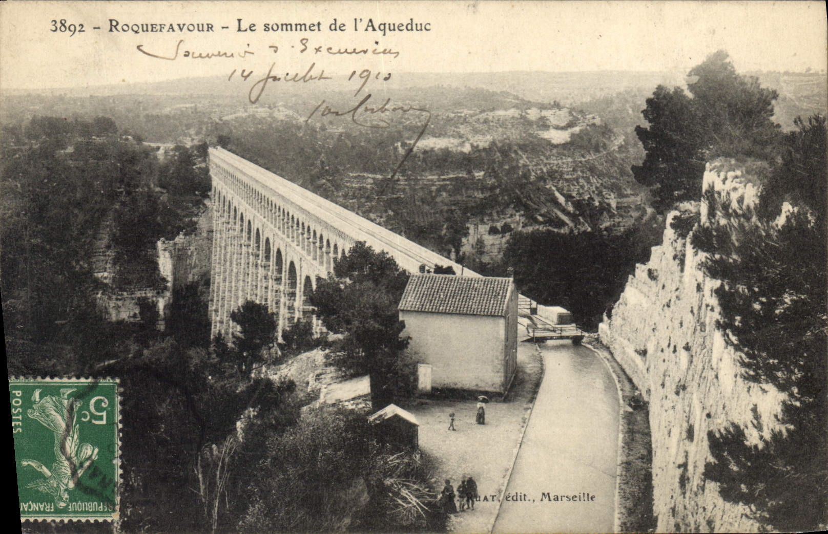 CPA Roquefavour Le sommet de L'Aqueduc