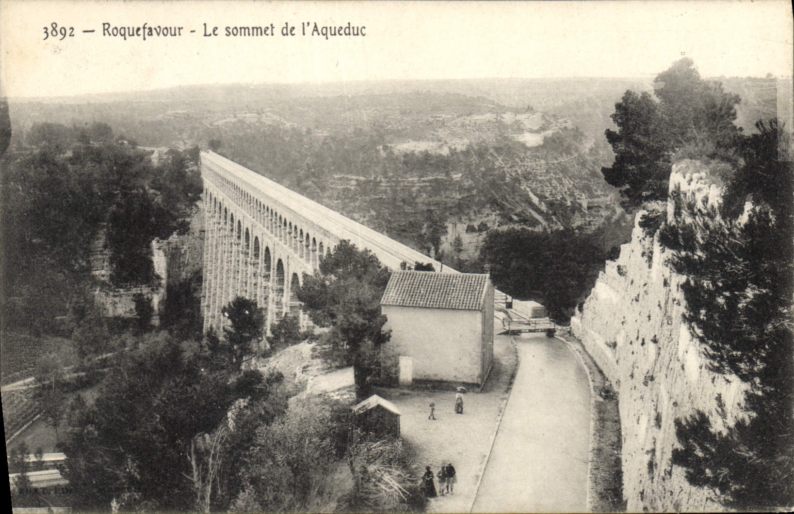 CPA Roquefavour Le sommet de l'Aqueduc