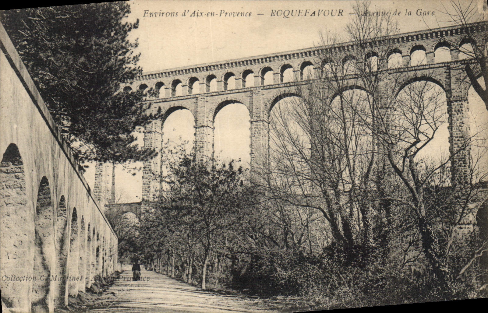 CPA Environs d'Aix en Provence Roquefavour L'Aqueduc de la Gare 