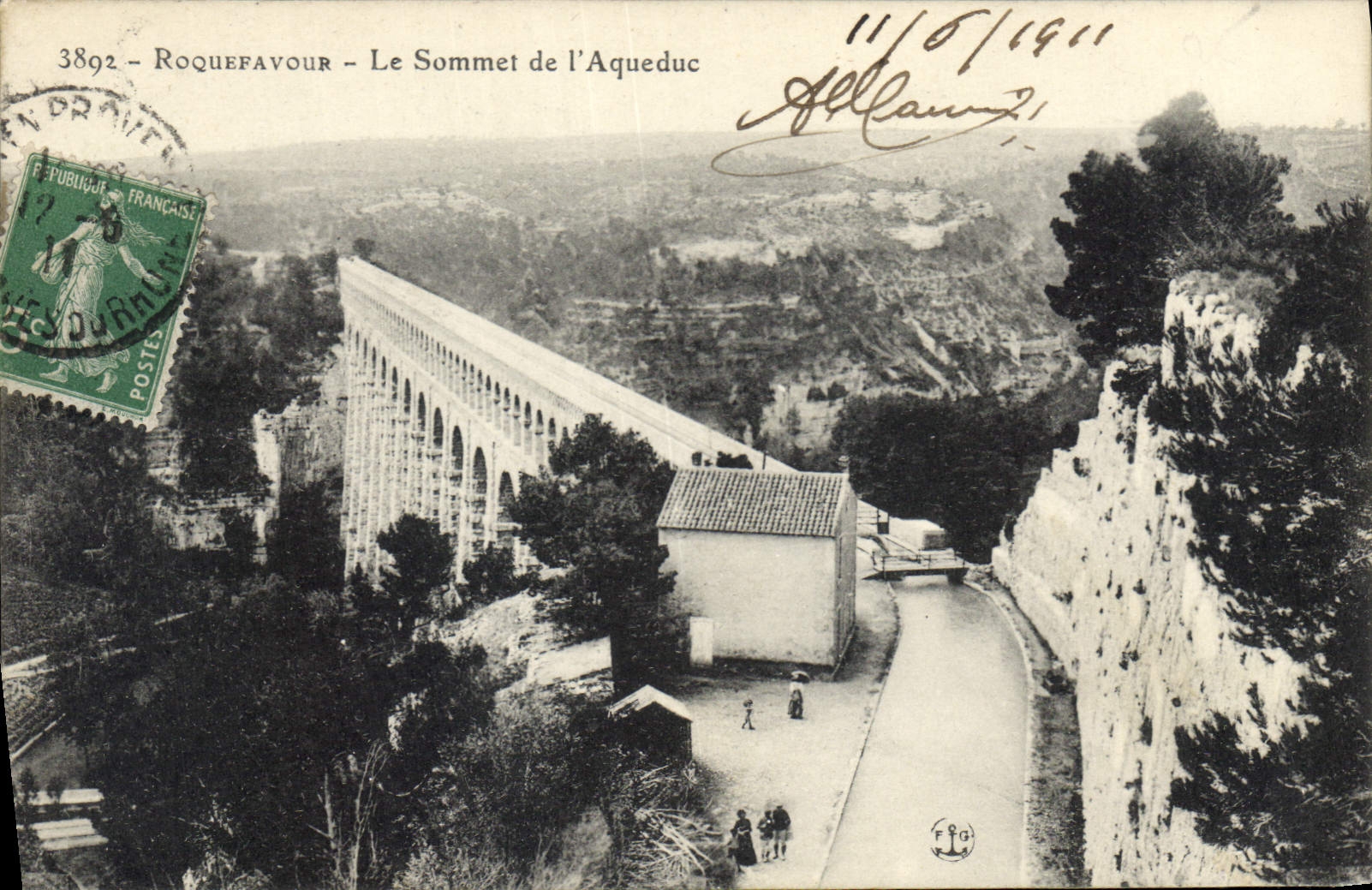 CPA Roquefavour Le Sommet de l'Aqueduc