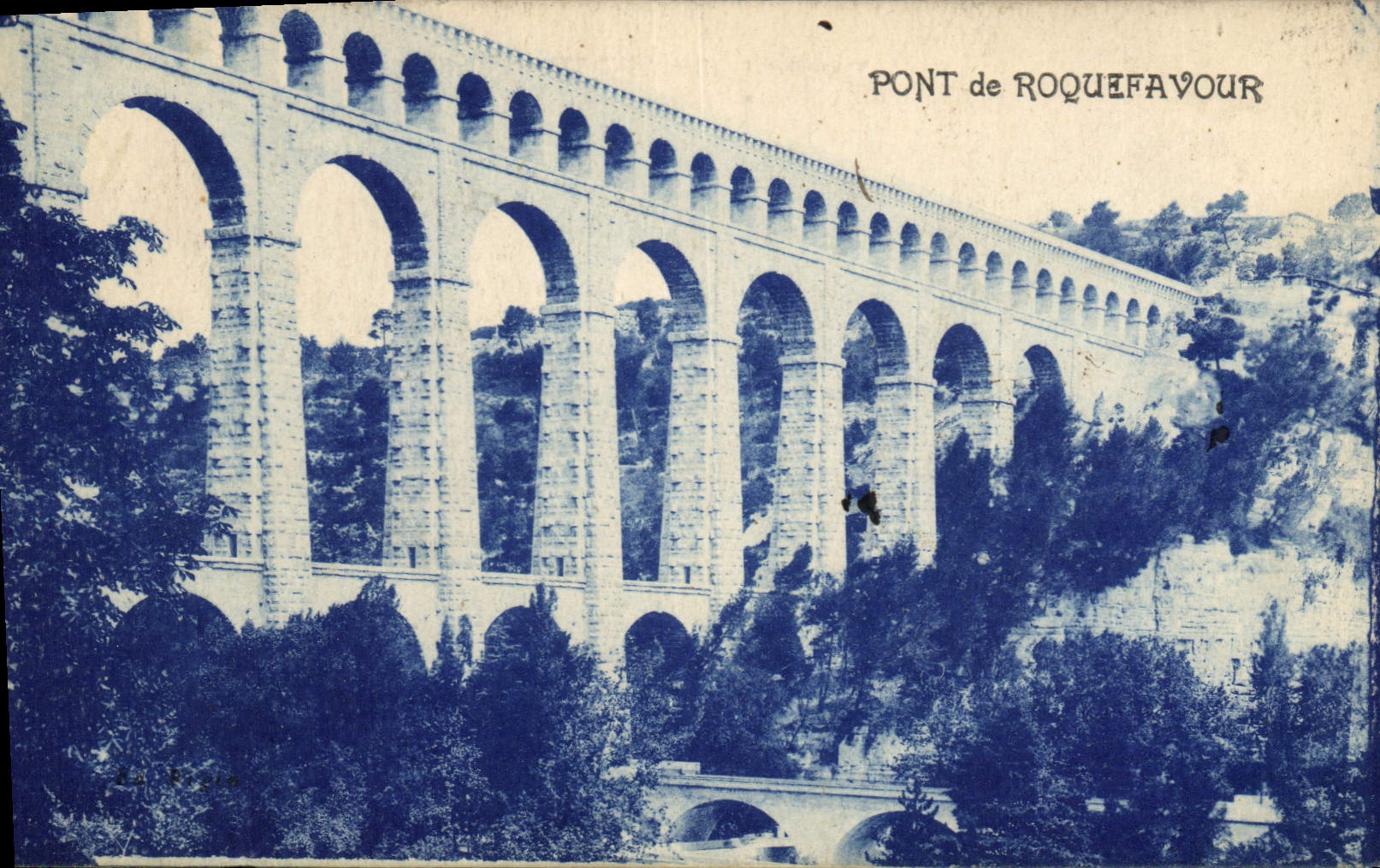 CPA Pont de Roquefavour 