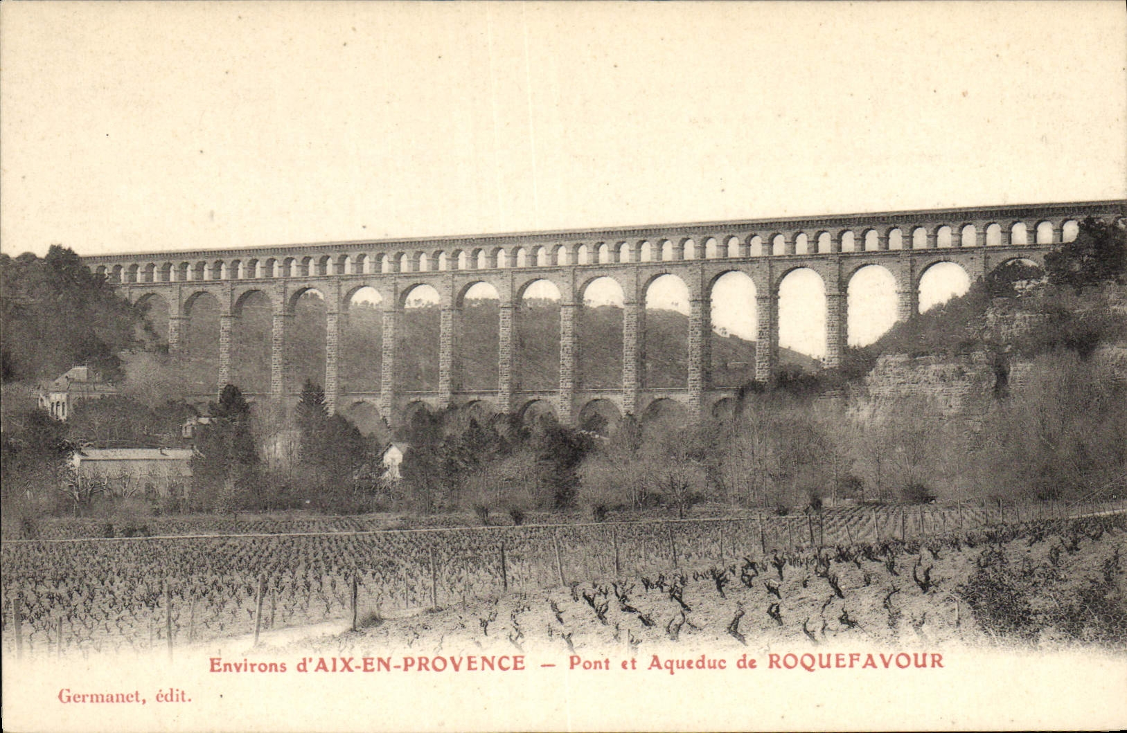 CPA Environs d'Aix en Provence Pont et Aqueduc de Roquefavour 