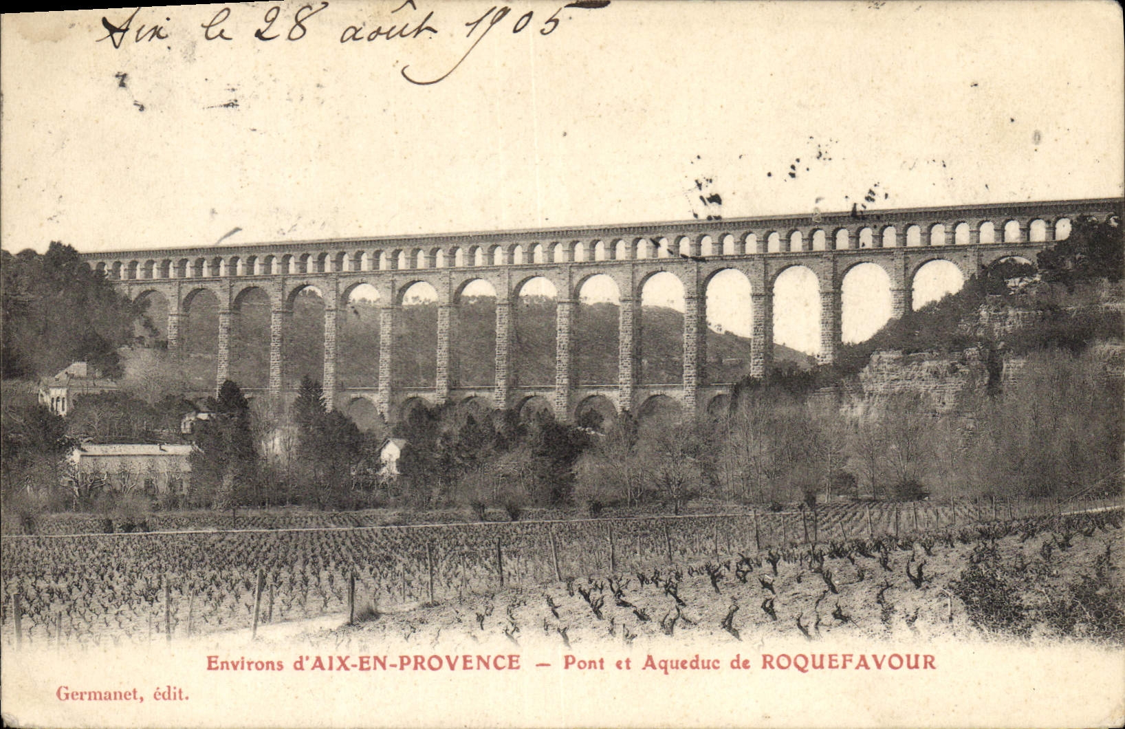 CPA Environs d'Aix en Provence Pont et Aqueduc de Roquefavour 