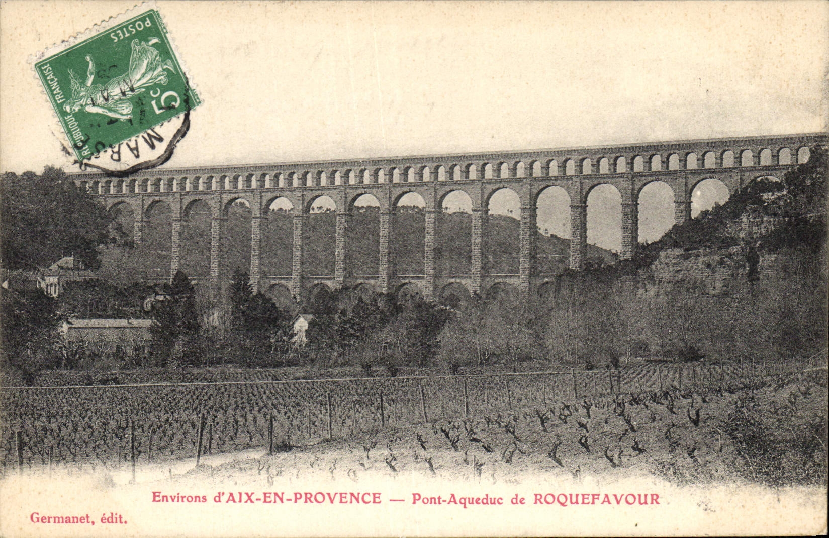 CPA Environs d'Aix en Provence Pont Aqueduc de Roquefavour 