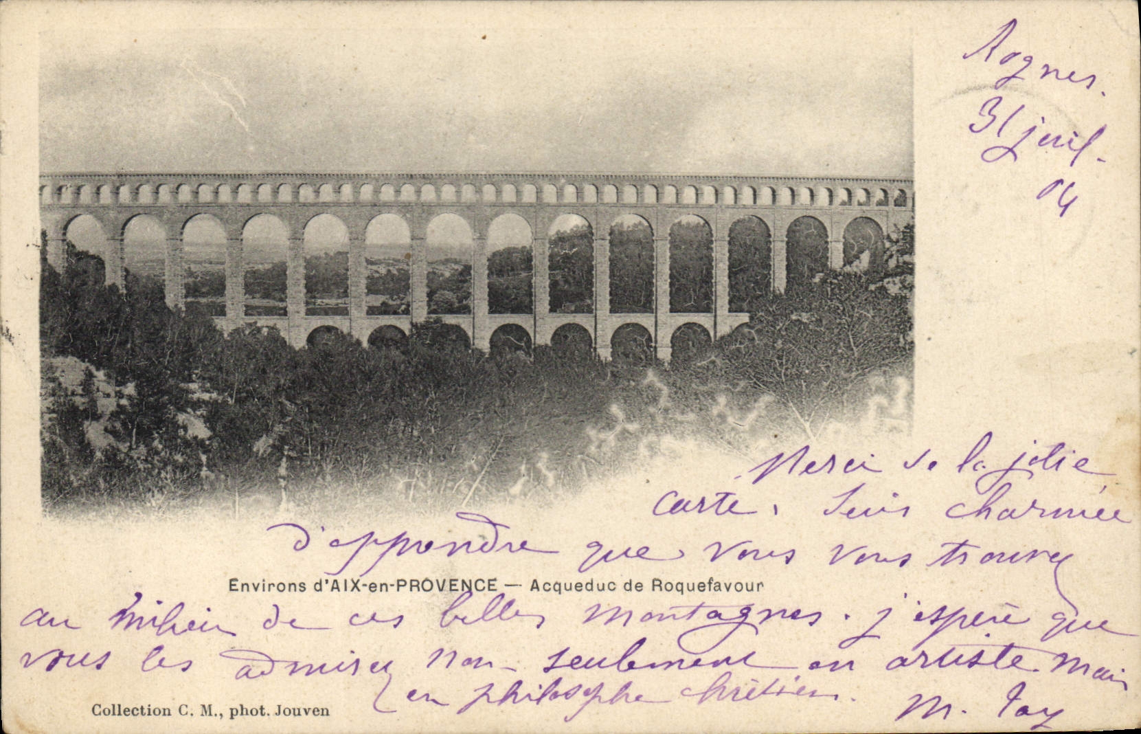 CPA Environs d'Aix en Provence Aqueduc de Roquefavour 
