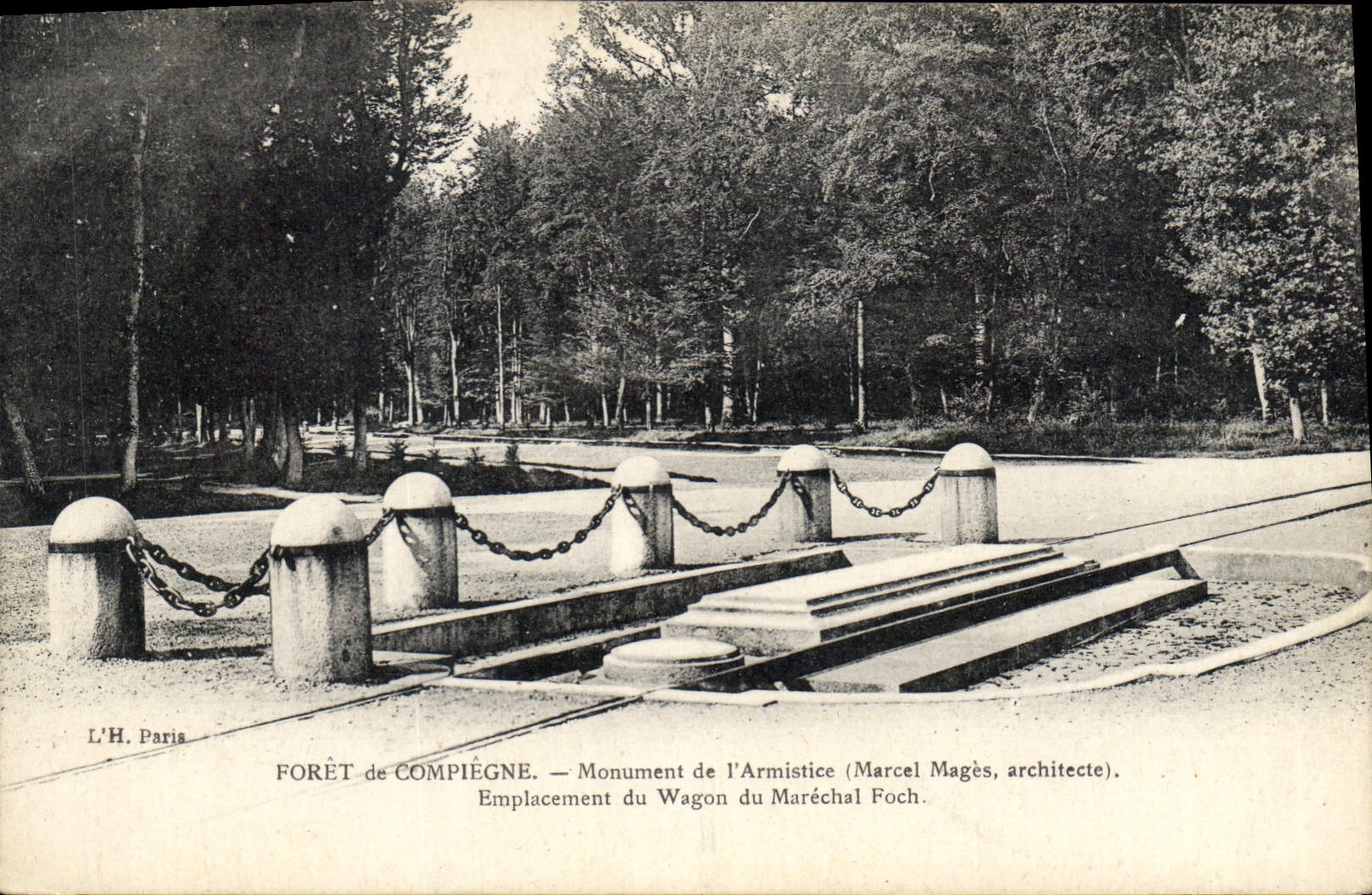 CPA Foret de Compiegne Monument de l'Armistice Marcel Mages Architecte 