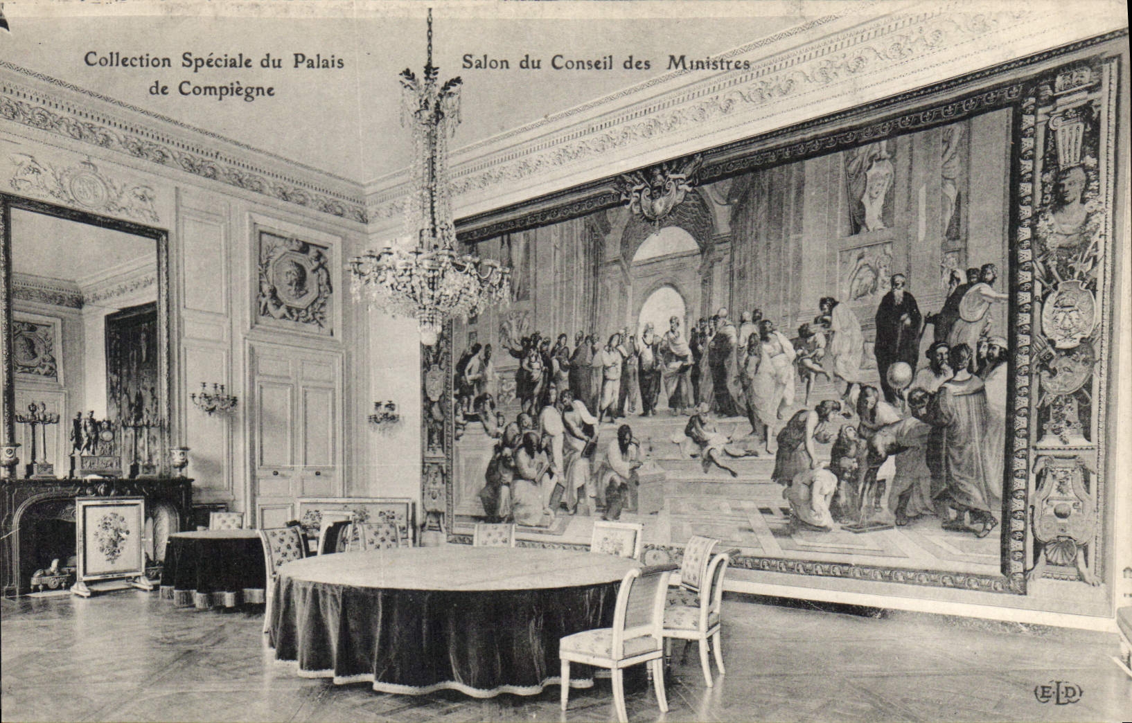 CPA Collection Speciale du Palais de Compiegne Salon du Conseil des Ministres 