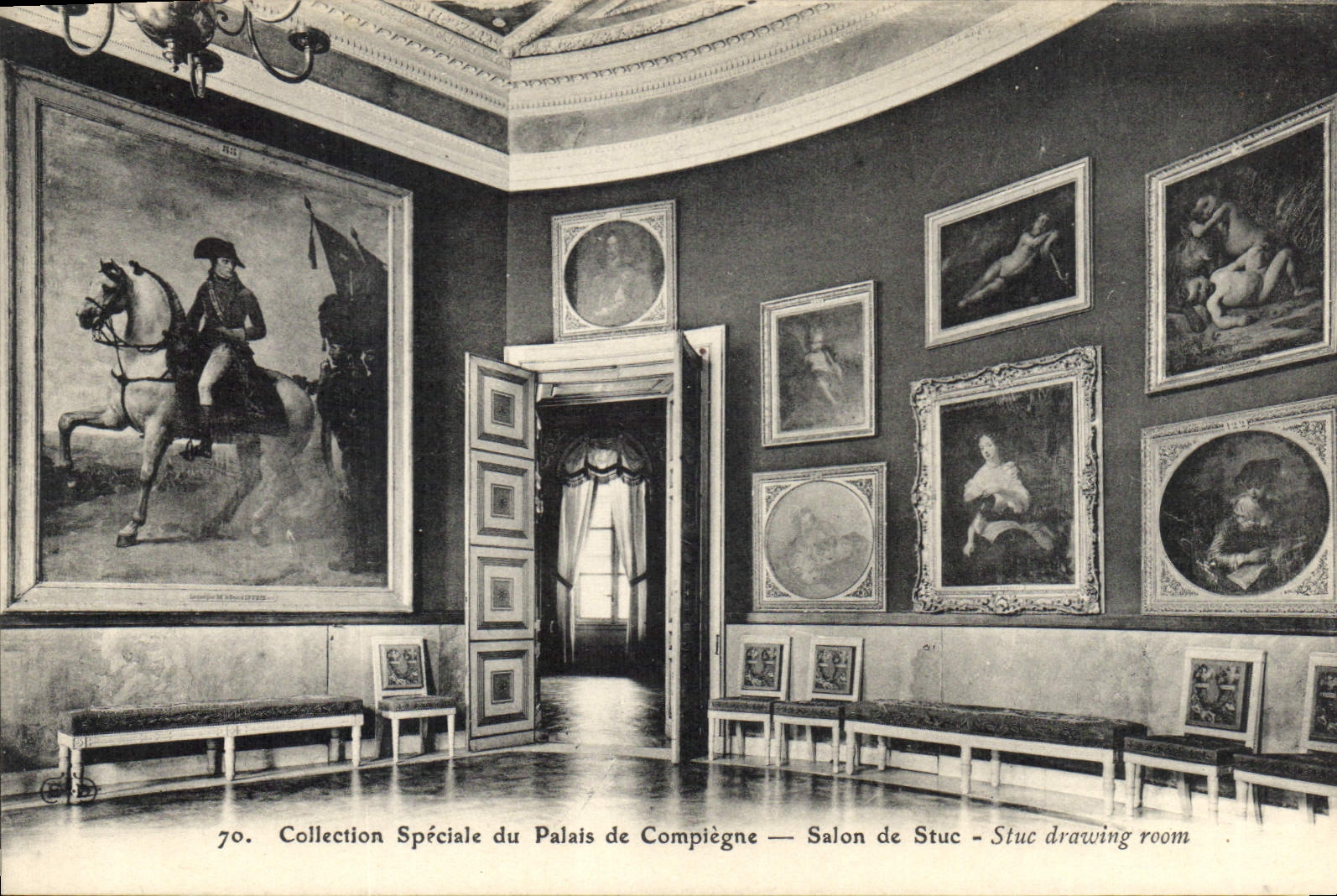 CPA Collection Speciale du Palais de Compiegne Salon de Stuc Napoleon 1er