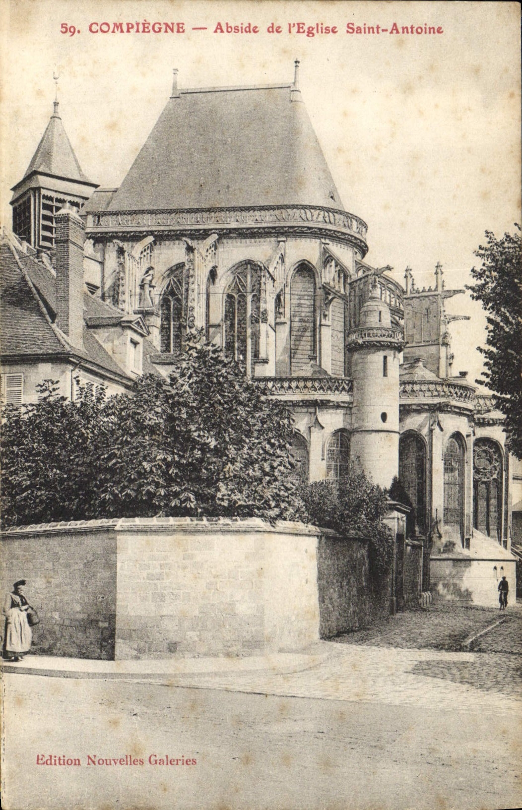 CPA Compiegne Abside de l'Eglise Saint Antoine 