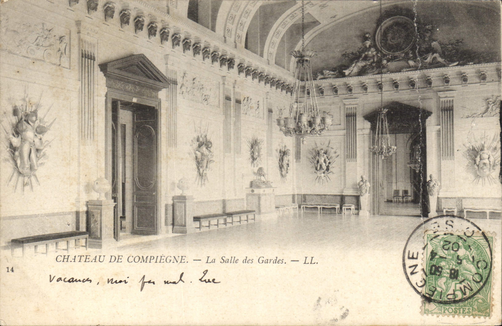 CPA Chateau de Compiegne La Salle des Gardes 