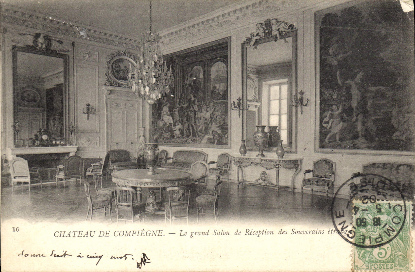 CPA Chateau de Compiegne Le grand Salon de Reception des Souverains 