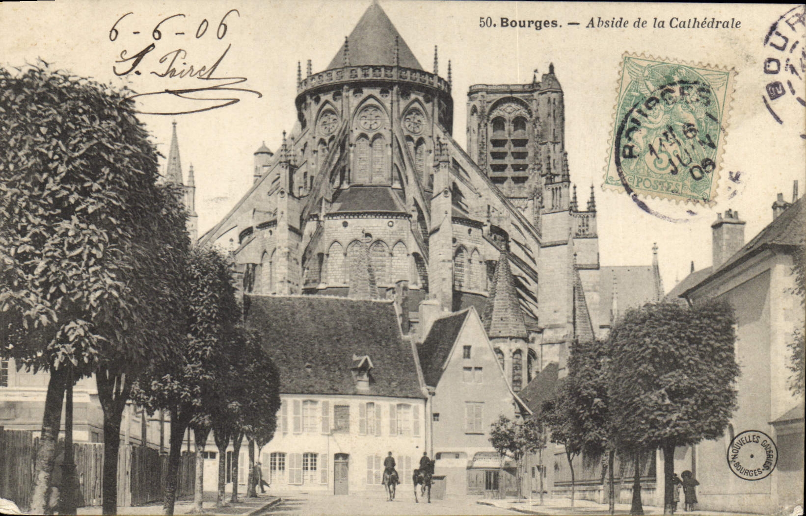 CPA Bourges Abside de la Cathedrale 